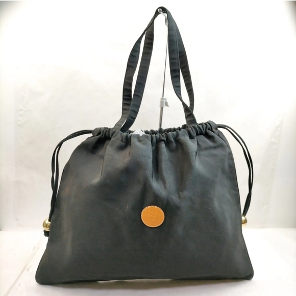 Fendi Black Drawstring Tote Bag - Picture 3 of 11